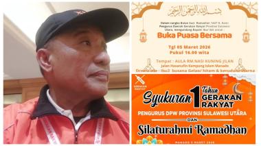 Satu Tahun Berkiprah, Gerakan Rakyat Sulut Pererat Silaturahmi Lewat Buka Puasa Bersama